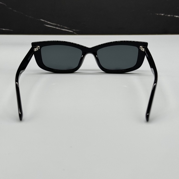 NEW  SAINT LAURENT BLACK SL658 001 WOMEN SUNGLASSES SAINT LAURENT  SL 658 001 - Picture 7 of 9